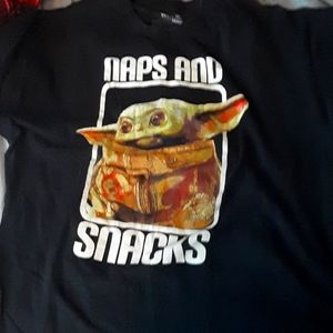 Baby Yoda naps and snacks shirt